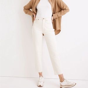 Madewell Balloon Jeans - White/Cream 30 - Vintage Canvas Wash